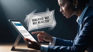 ATS rejections - recruiter reviewing a rejected candidate’s resume on a tablet